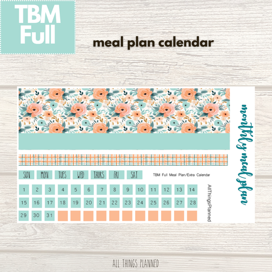 Full Aug. (Summer Bloom) Meal Calendar