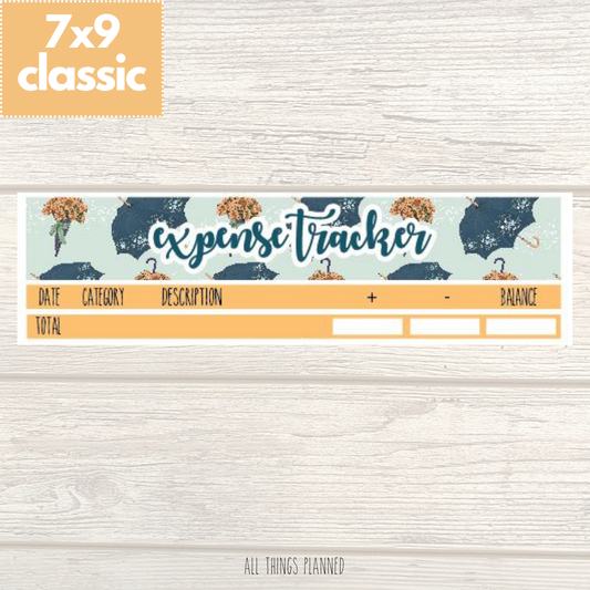 7x9 | Classic | May (Golden Rain) Expense Tracker