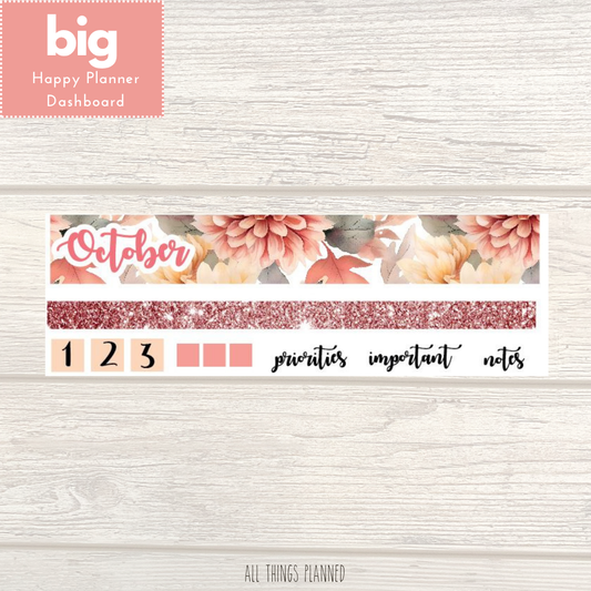 Big HP Oct. (Fall Florals) Dashboard