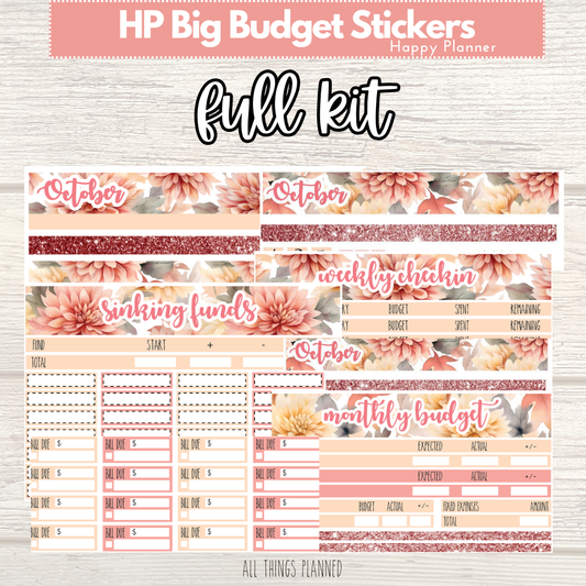 HP Big Oct. (Fall Florals) FULL Budget Kit BUNDLE