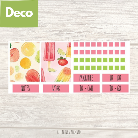 June (Popsicles) Deco Page