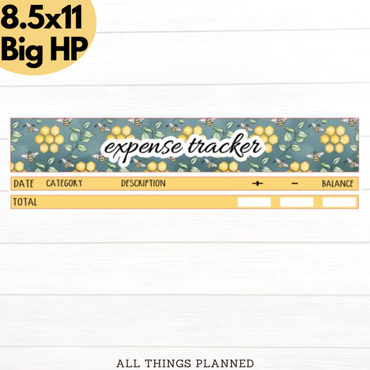 8.5x11 | Big | Mar. (Bumblebees) Expense Tracker