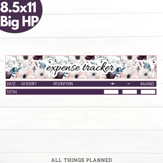 8.5x11 | Big | Feb. (Valentines) Expense Tracker