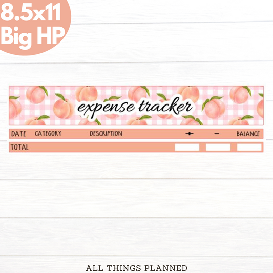 8.5x11 | Big | May (Peaches) Expense Tracker