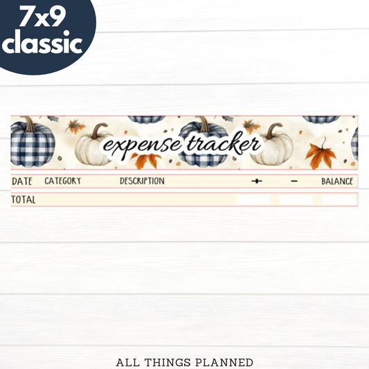 7x9 | Classic | Nov (Fall Cottage) Expense Tracker