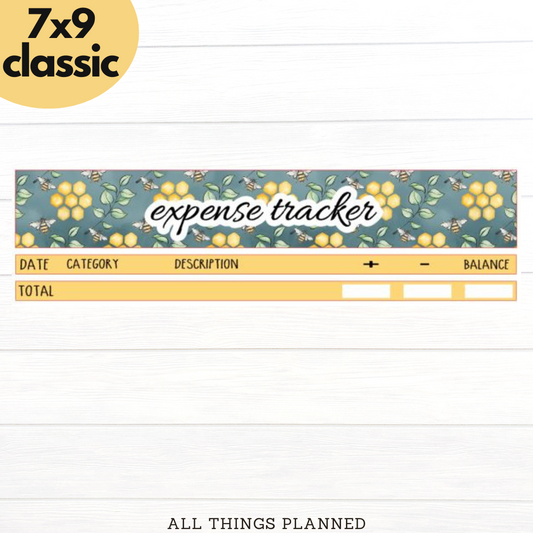 7x9 | Classic | Mar. (Bumblebees) Expense Tracker