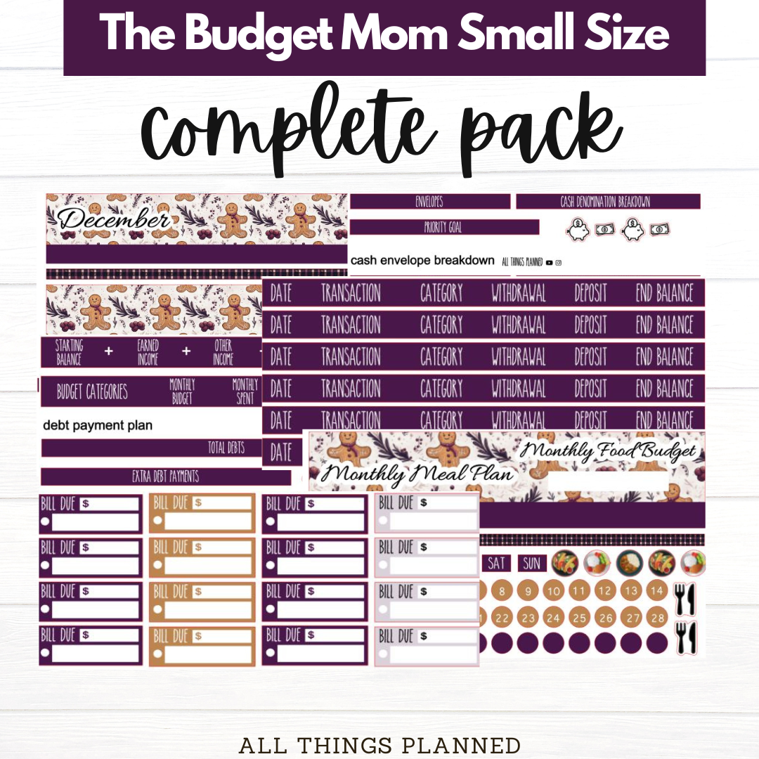 Small Dec (Gingerbread) Budget Kit BUNDLE