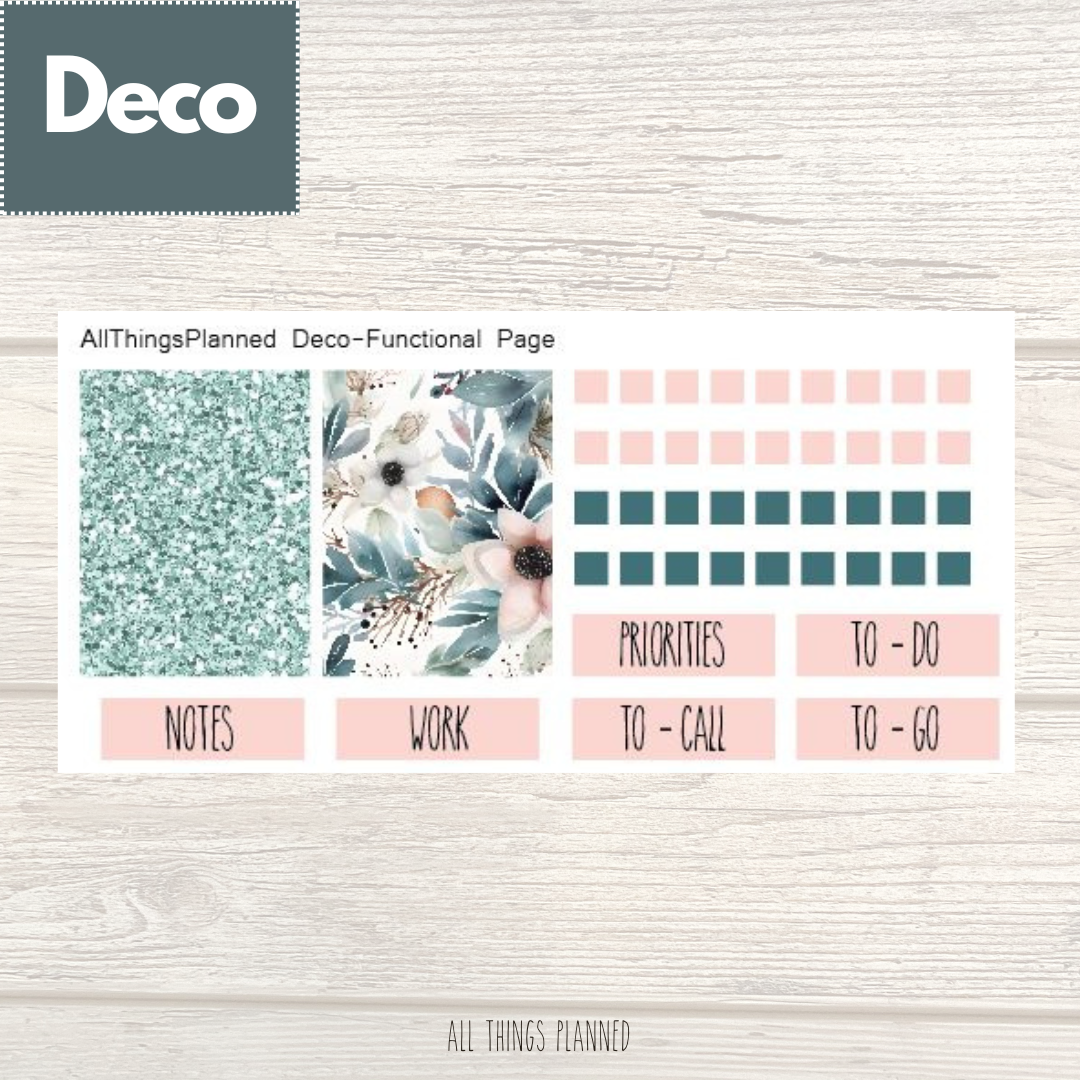 Feb. (Winter Florals) Deco Page