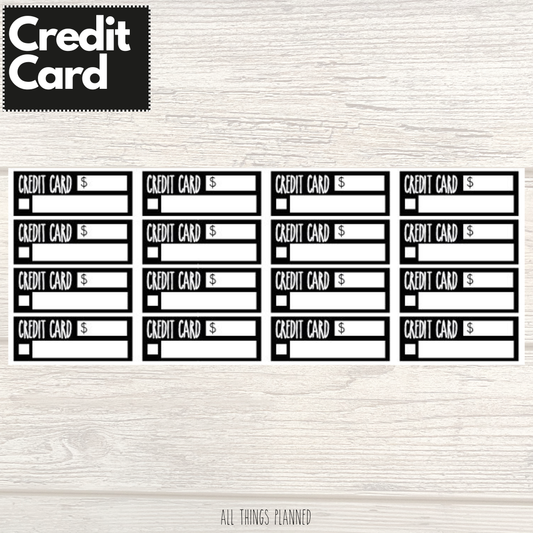 Credit Card Stickers