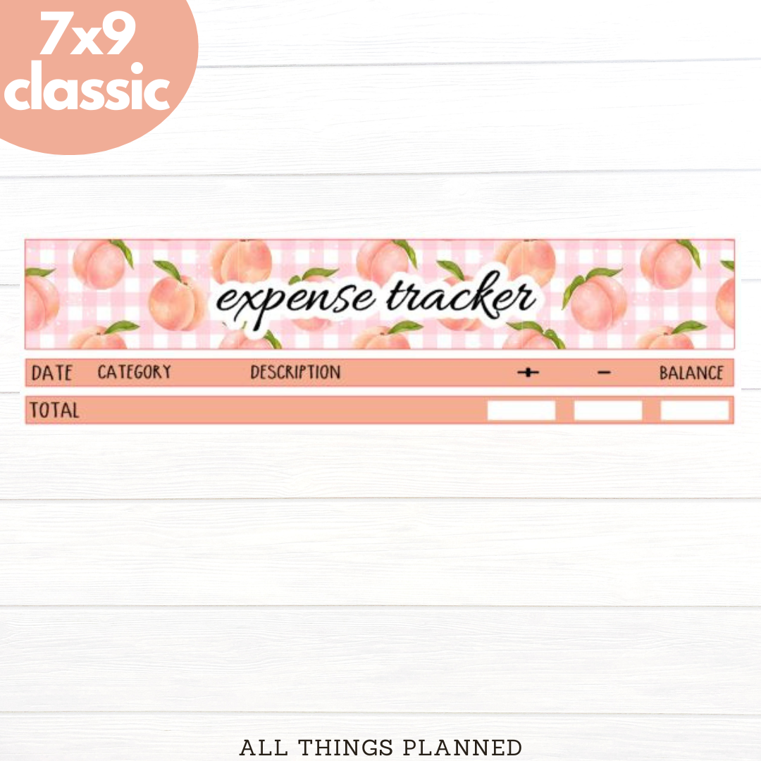 7x9 | Classic | May (Peaches) Expense Tracker