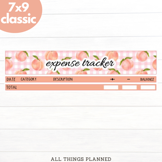 7x9 | Classic | May (Peaches) Expense Tracker