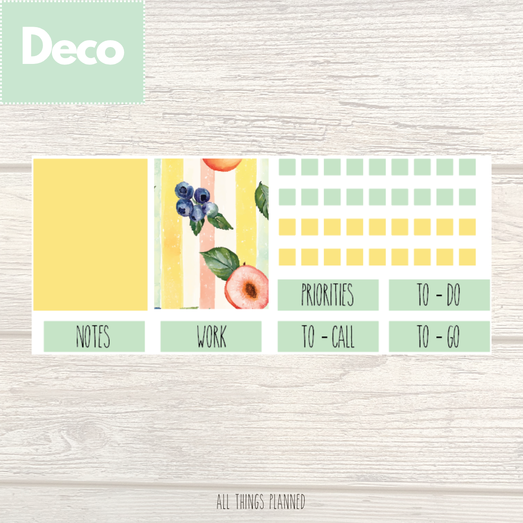 Aug. (Tutti Fruiti) Deco Page