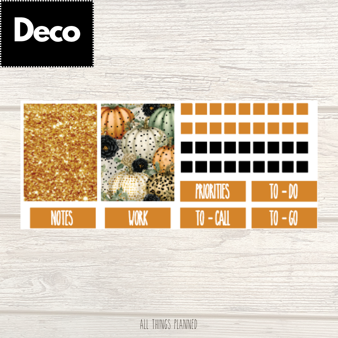 Oct. (Pumpkins) Deco Page