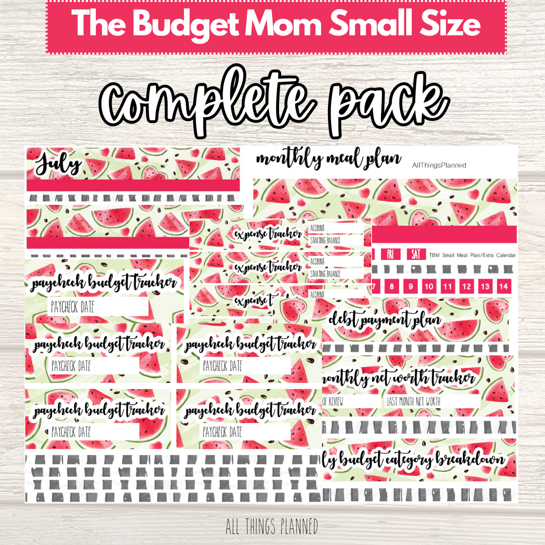 Small July (Watermelon) COMPLETE Pack
