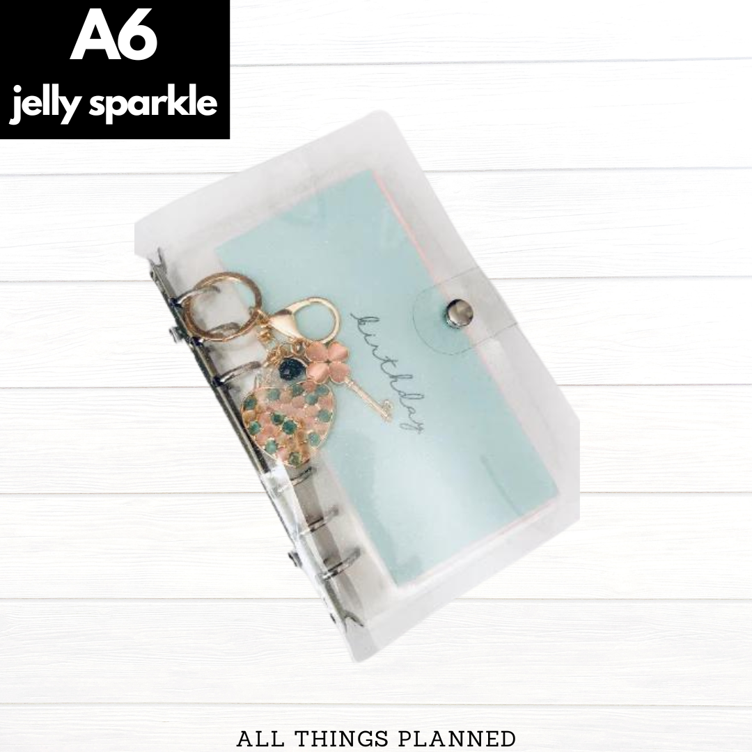 A6 Jelly Sparkle Binder