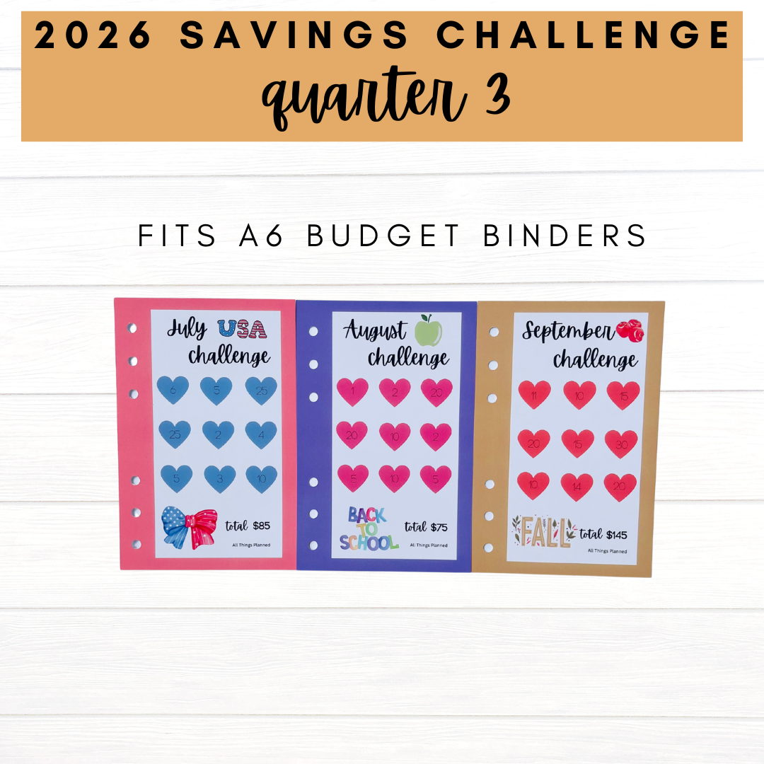 2026 FULL YEAR Savings Challenges