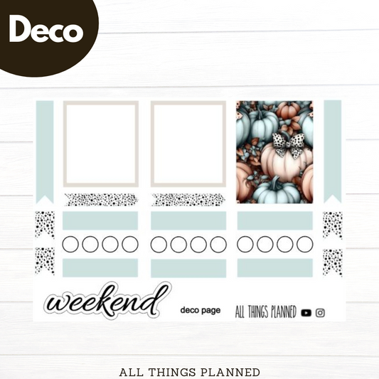 Oct (Pumpkins Bows) Deco Page