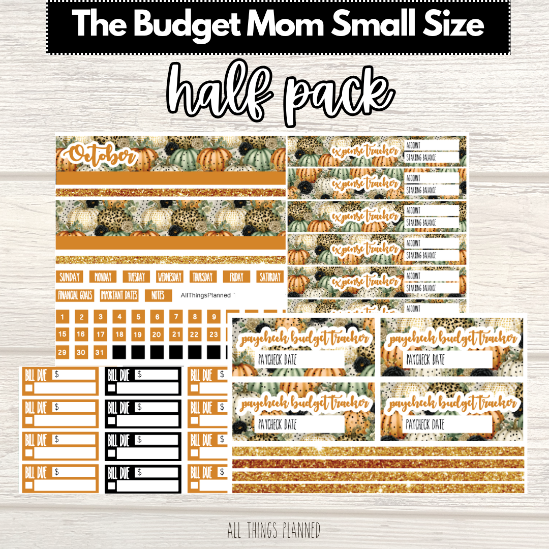 Small Oct. (Pumpkins) HALF Pack