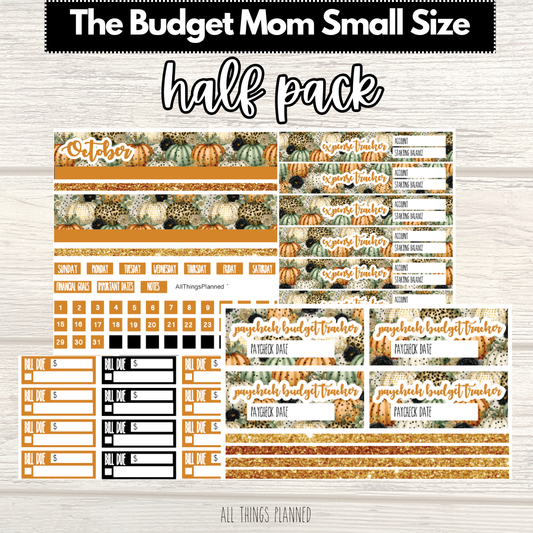Small Oct. (Pumpkins) HALF Pack