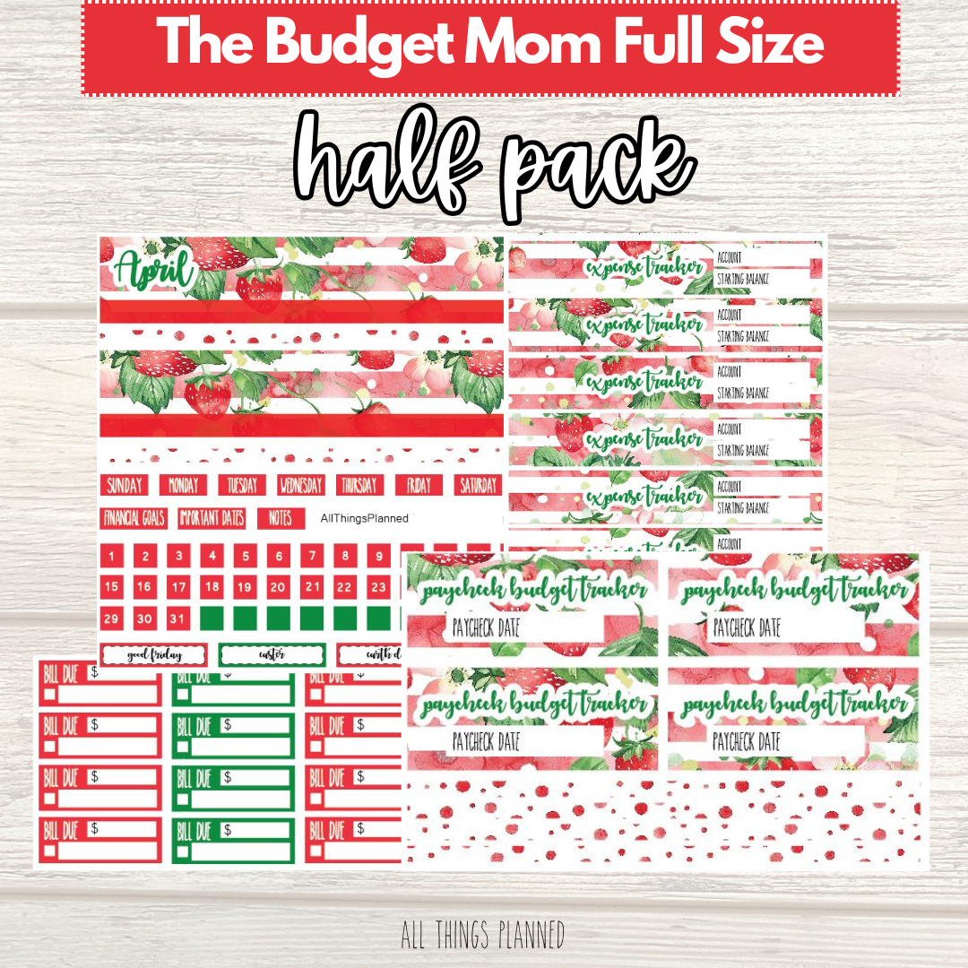 Full April (Strawberry Garden) HALF Pack