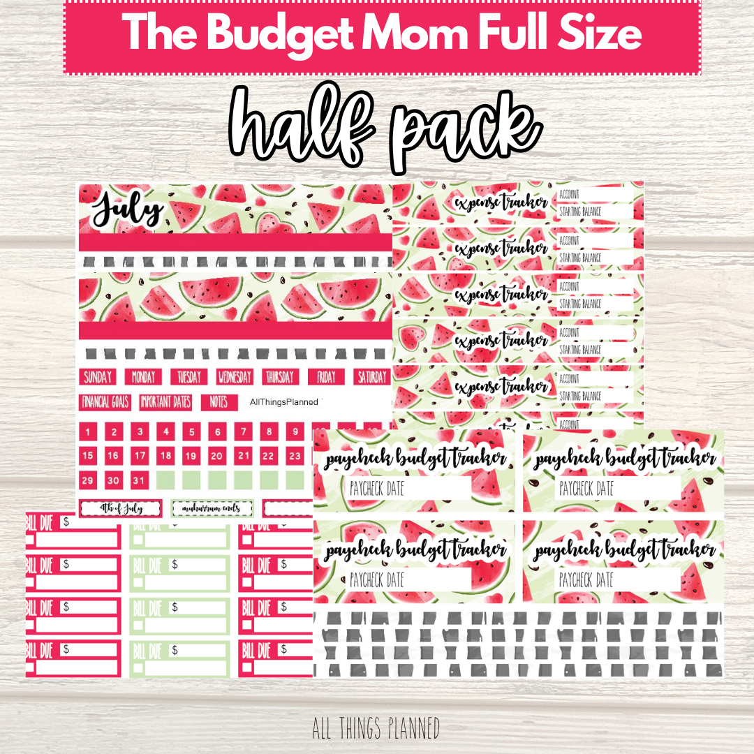 Full July (Watermelon) HALF Pack