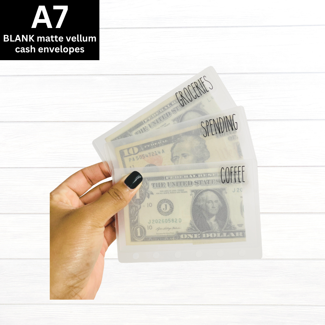 A7 BLANK Matte Vellum Envelopes