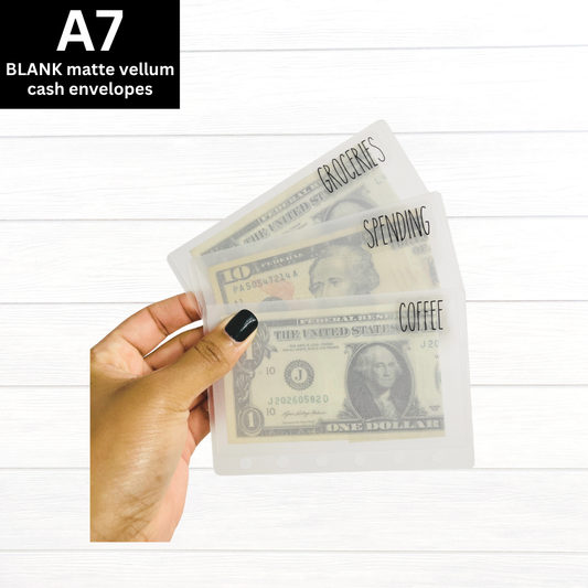 A7 BLANK Matte Vellum Envelopes