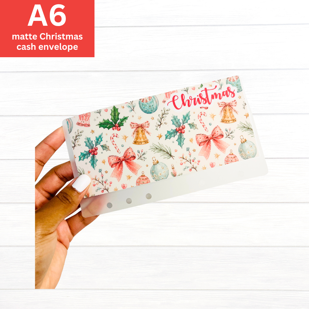 A6 Matte Christmas Envelope (handmade)