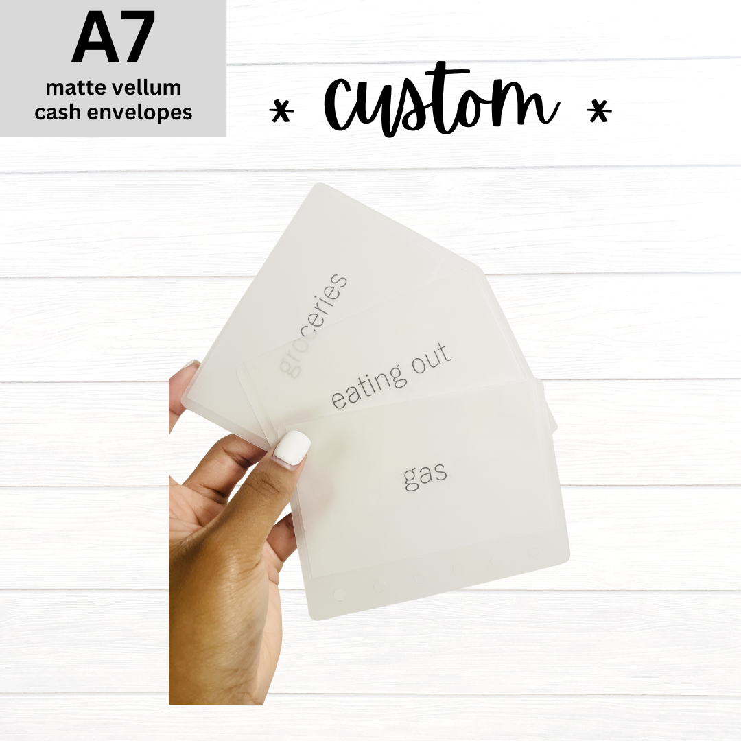 A7 CUSTOM Matte Vellum Envelopes