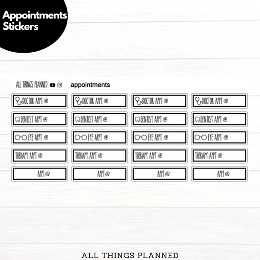 Appointments Stickers