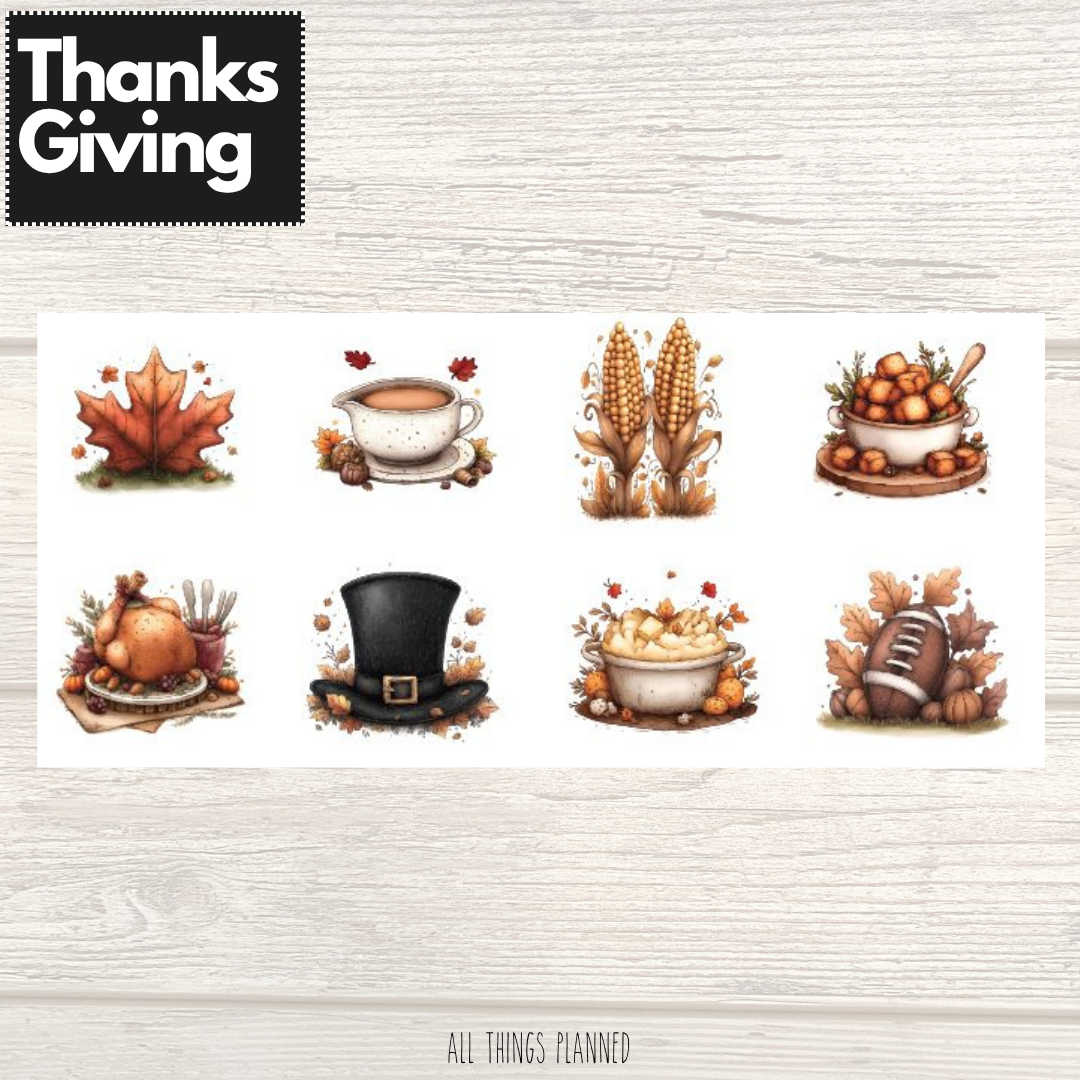 Happy Thanksgiving Stickers