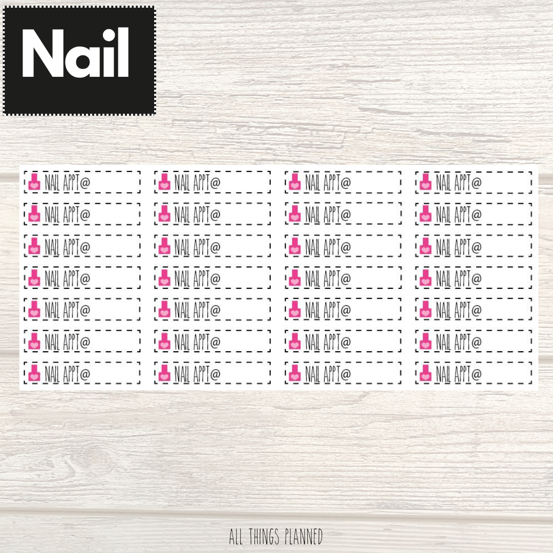 Nail Appointment Stickers