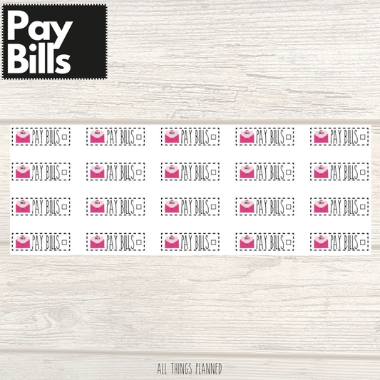 Pay Bills Stickers