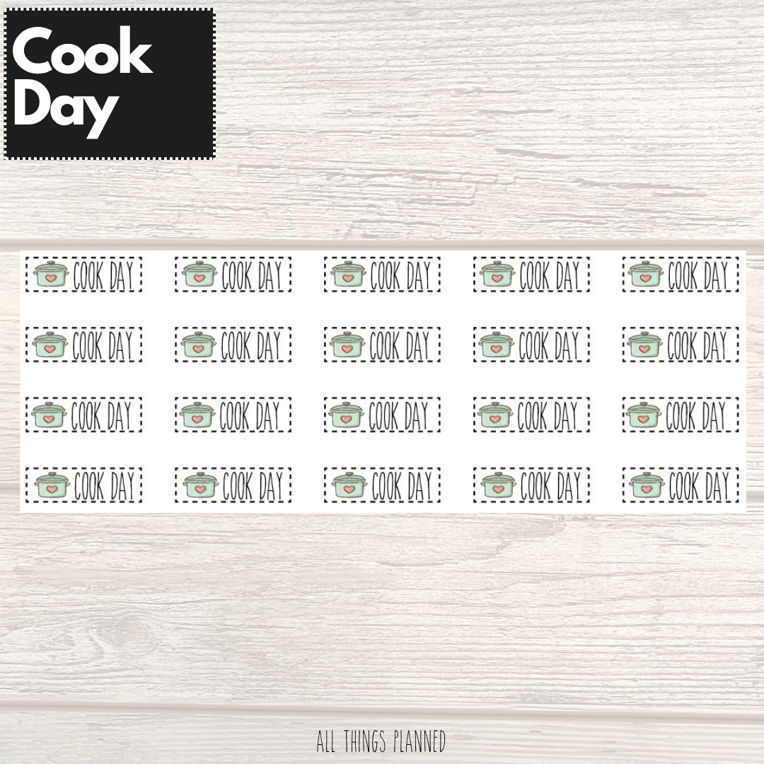 Cook Day Stickers