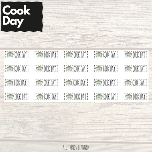 Cook Day Stickers