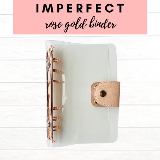 IMPERFECT A6 Rose Gold Binder