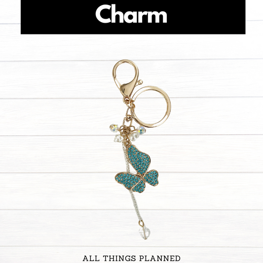 Blue Butterfly Charm