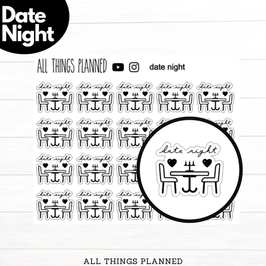 Date Night Stickers