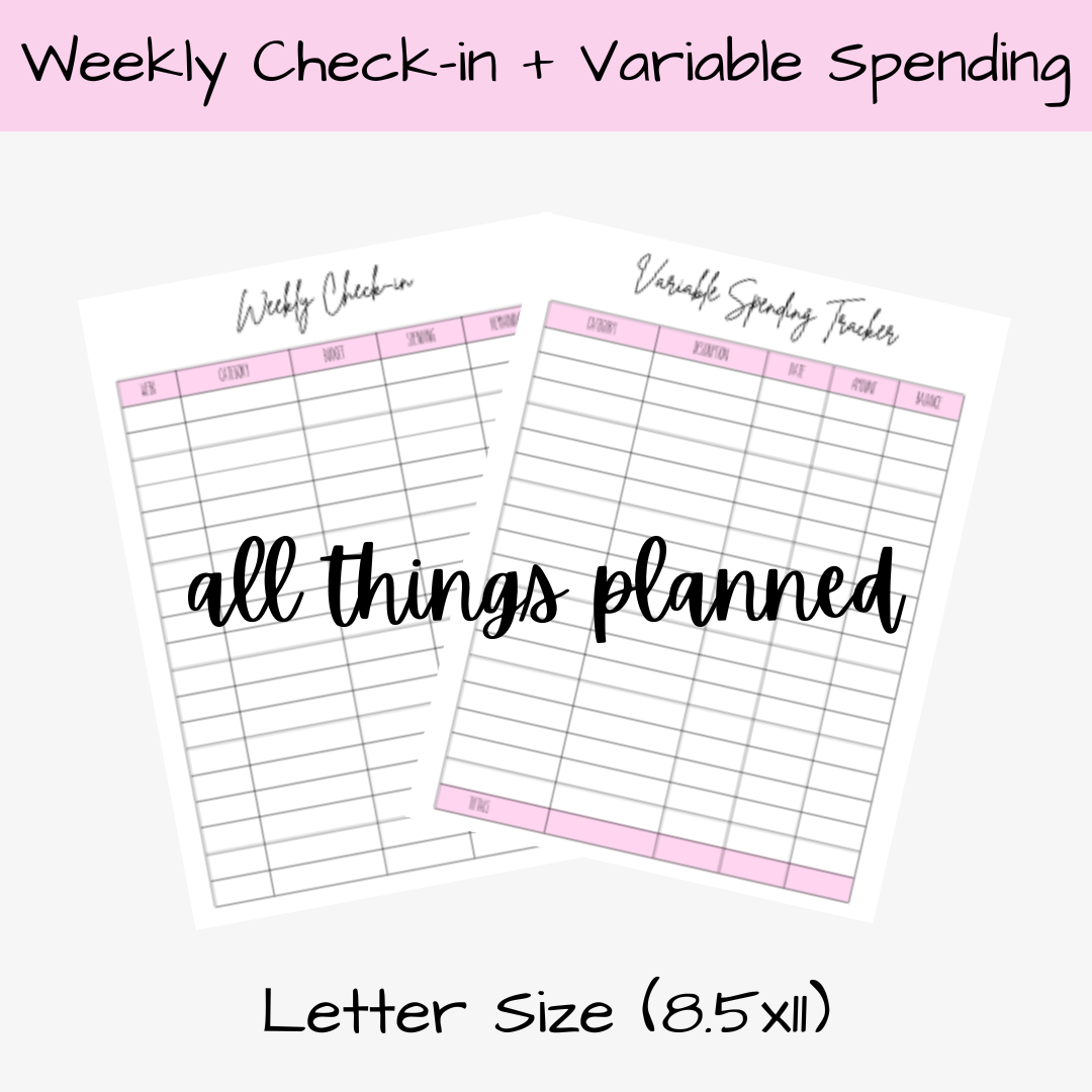 Expense Tracker Budget Worksheets