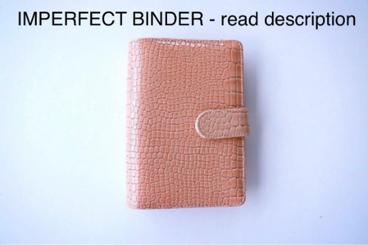 IMPERFECT Pink A6 Binder